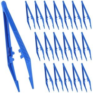 250 PCS Disposable Plastic Tweezers with Grip