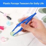 250 PCS Disposable Plastic Tweezers with Grip