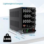 WANPTEK DC Power Supply 0-30V 10A Adjustable