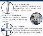 EISCO 10ml Burette - ASTM Class A Glass