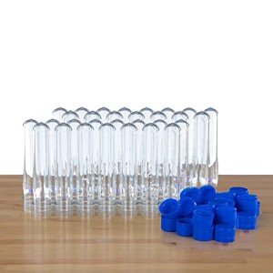 Large Plastic Test Tubes with Caps - 30 Pack
