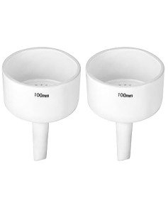 QWORK 100mm Porcelain Buchner Funnels - 2 Pack