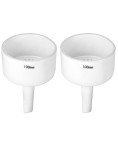 QWORK 100mm Porcelain Buchner Funnels - 2 Pack