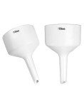 QWORK 100mm Porcelain Buchner Funnels - 2 Pack