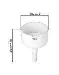 QWORK 100mm Porcelain Buchner Funnels - 2 Pack