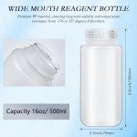 20PCS 16oz Plastic Sample Bottles with Caps