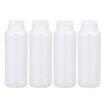 16oz Plastic HDPE Storage Bottles with Caps