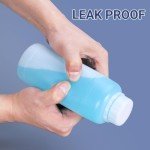 16oz Plastic HDPE Storage Bottles with Caps