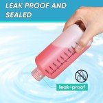 Narrow Mouth Plastic Lab Bottles with Caps - 4 Pcs