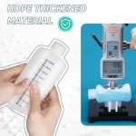 Narrow Mouth Plastic Lab Bottles with Caps - 4 Pcs