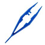 Blue Disposable Plastic Forceps Tweezers - Pack of 30