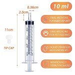 10mL Syringes for Liquid Measurement - 10 Pack