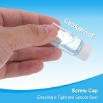 PATIKIL 6pcs 40ml Clear Glass Vials Set