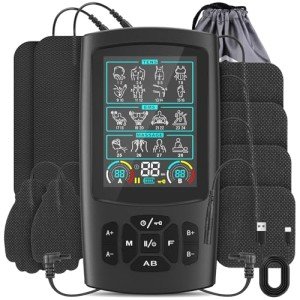 Dual Channel TENS Muscle Stimulator with 28 Modes