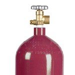 40 cu ft Steel Nitrogen Cylinder with CGA580 Valve