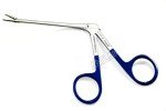 German Hartman 3.5" Alligator Micro Forceps with Blue Rings