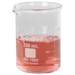 250mL Borosilicate Low Form Lab Beaker