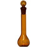 Amber Glass 10ml Volumetric Flask - Pack of 2