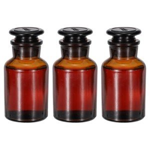 PATIKIL 125ml Glass Reagent Media Bottle Set