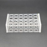 Acrylic Test Tube Rack for 5ML Tubes – 24 Holes