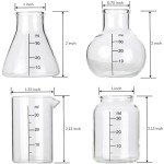 Mini Science Beaker Shot Glasses - Set of 8