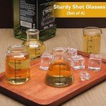 Mini Science Beaker Shot Glasses - Set of 8