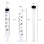 10 Pack 3ml Plastic Syringes with Caps