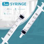 10 Pack 3ml Plastic Syringes with Caps