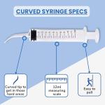 Genco Dental 12cc Curved Tip Oral Syringe