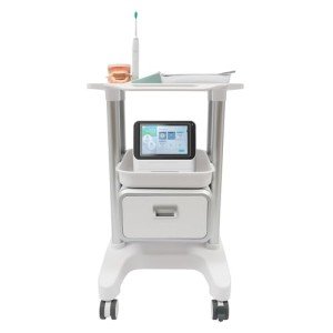 Freestanding Medical Utility Cart with Drawer & Trays