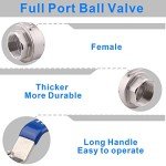 DERNORD 3" Stainless Steel Ball Valve with Locking Handle