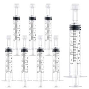 30-Pack 5ml Liquid Measuring Syringes with Caps