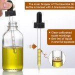 4 Pack 4oz Glass Dropper Bottles for Tinctures