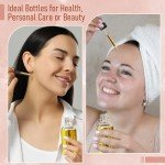 4 Pack 4oz Glass Dropper Bottles for Tinctures