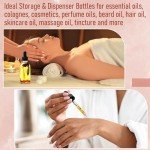 4 Pack 4oz Glass Dropper Bottles for Tinctures