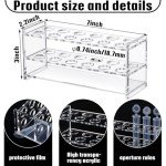 Acrylic Test Tube Holder Rack - 12 Sockets
