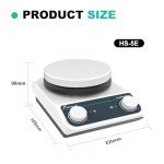 JOANLAB Magnetic Stirrer Hot Plate Mixer, 3000ml