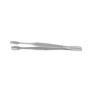 Straight-Blade Stainless Steel Membrane Forceps - 4.5