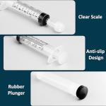 30-Pack 5ml Liquid Measuring Syringes with Caps