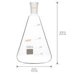 Heavy Wall Borosilicate Erlenmeyer Flask, 1000 ml