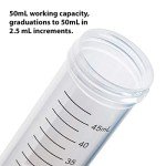 Globe Scientific 50mL Centrifuge Tube with Screw Cap