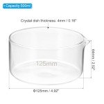 PATIKIL 500ml Borosilicate Glass Crystallizing Dish