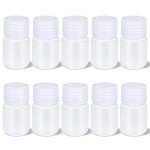 10 Pack 1 oz Airtight Plastic Lab Pill Bottles