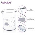 6-Piece 250ml Thick Glass Beaker Set