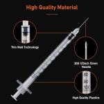 1ml Syringe with 30Ga Needle, 20 Pack
