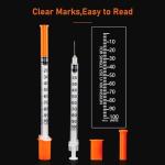 1ml Syringe with 30Ga Needle, 20 Pack