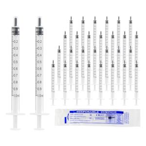 30 Pack 1ml Syringes for Lab and Pet Use