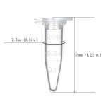 BKMAMLAB 300pcs Microcentrifuge Tubes, 0.5ml