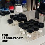 ZHANXUBIO Wide Mouth Glass Sample Vials (15ml, 8pcs)