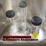 ZHANXUBIO Wide Mouth Glass Sample Vials (15ml, 8pcs)